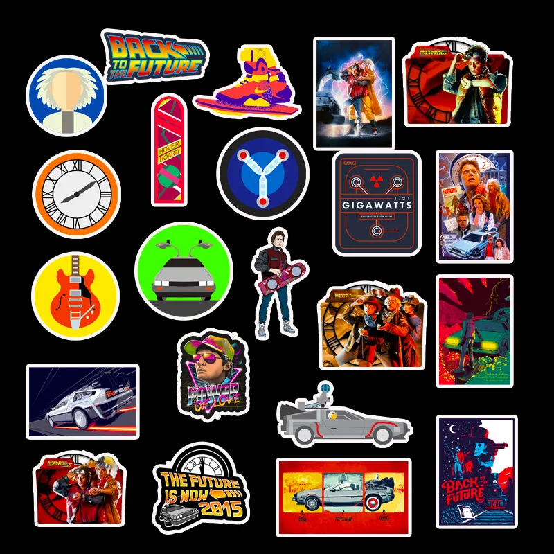 50Pcs Movie Back To The Future Stickers Pack For On The Laptop Fridge Phone Skateboard Travel Suitcase Sticker
50Pcs Movie Back To The Future Stickers Pack For On The Laptop Fridge Phone Skateboard Travel Suitcase Sticker
