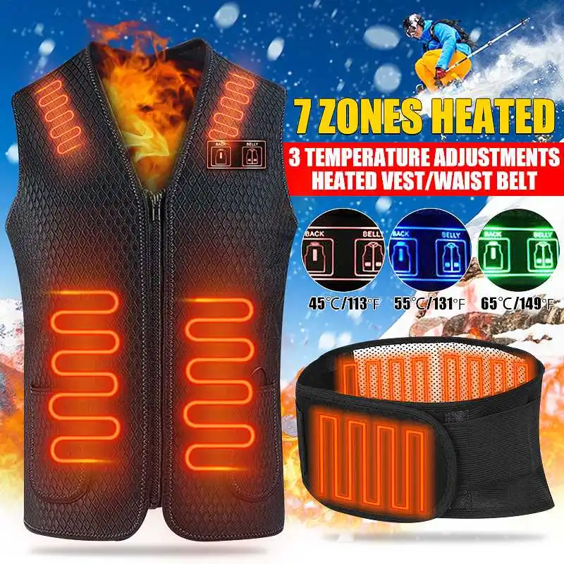 Heated Vest Washable Usb Charging Electric Heating Warm Jacket Control Temperature Outdoor Camping Hiking Warm Hunting Jacket
Heated Vest Washable Usb Charging Electric Heating Warm Jacket Control Temperature Outdoor Camping Hiking Warm Hunting Jacket