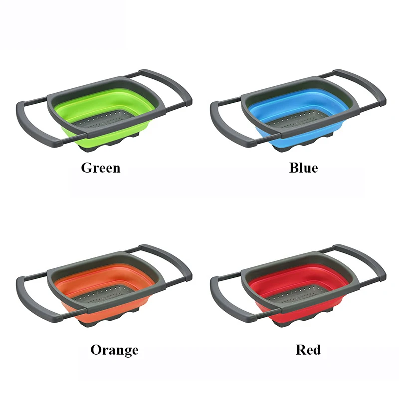 Collapsible Scalable Colander Folding Kitchen Organizer Silicone Strainer Fruit Vegetable Wash Colanders Basket kitchen Tools
Collapsible Scalable Colander Folding Kitchen Organizer Silicone Strainer Fruit Vegetable Wash Colanders Basket kitchen Tools