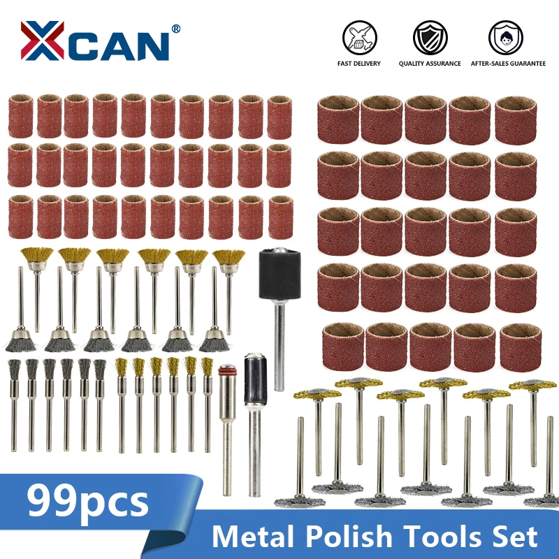XCAN 99pcs Metal Polishing Tools Set Sanding Drum with Wire Polish Wheel Brush Rotary Tools Accessories Kit
XCAN 99pcs Metal Polishing Tools Set Sanding Drum with Wire Polish Wheel Brush Rotary Tools Accessories Kit