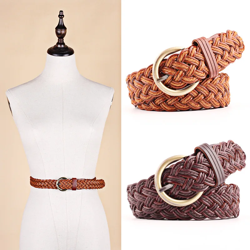 Hot sale Women Woven Belts Pure hand woven belt Luxury Brand Famous Designer Belts Women Jeans Pin Buckle Waist Belt 
Hot sale Women Woven Belts Pure hand woven belt Luxury Brand Famous Designer Belts Women Jeans Pin Buckle Waist Belt