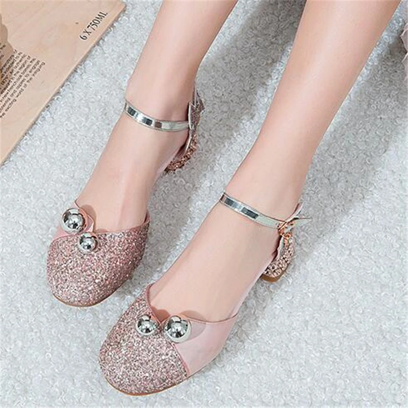 Princess Shoes Girls Sandals New Summer Crystal Children High Heels Student Baby Toddler PU Leather Dress Dance Shoes Kids 04
Princess Shoes Girls Sandals New Summer Crystal Children High Heels Student Baby Toddler PU Leather Dress Dance Shoes Kids 04