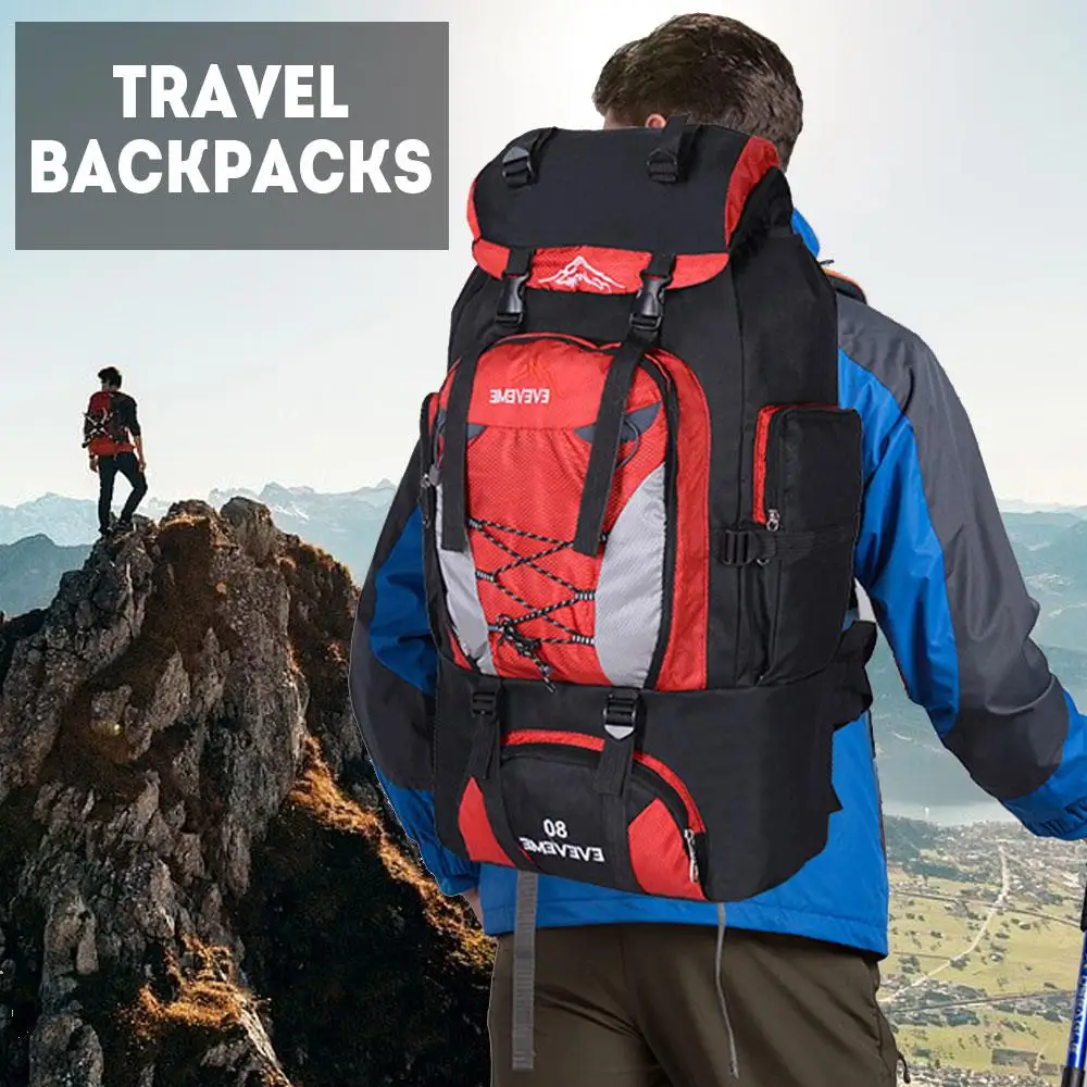 Backpack Mountaineering Backpack Waterproof Nylon 80L Durable Picnic Field Survival Hunting Traveling Backpack Practical
Backpack Mountaineering Backpack Waterproof Nylon 80L Durable Picnic Field Survival Hunting Traveling Backpack Practical