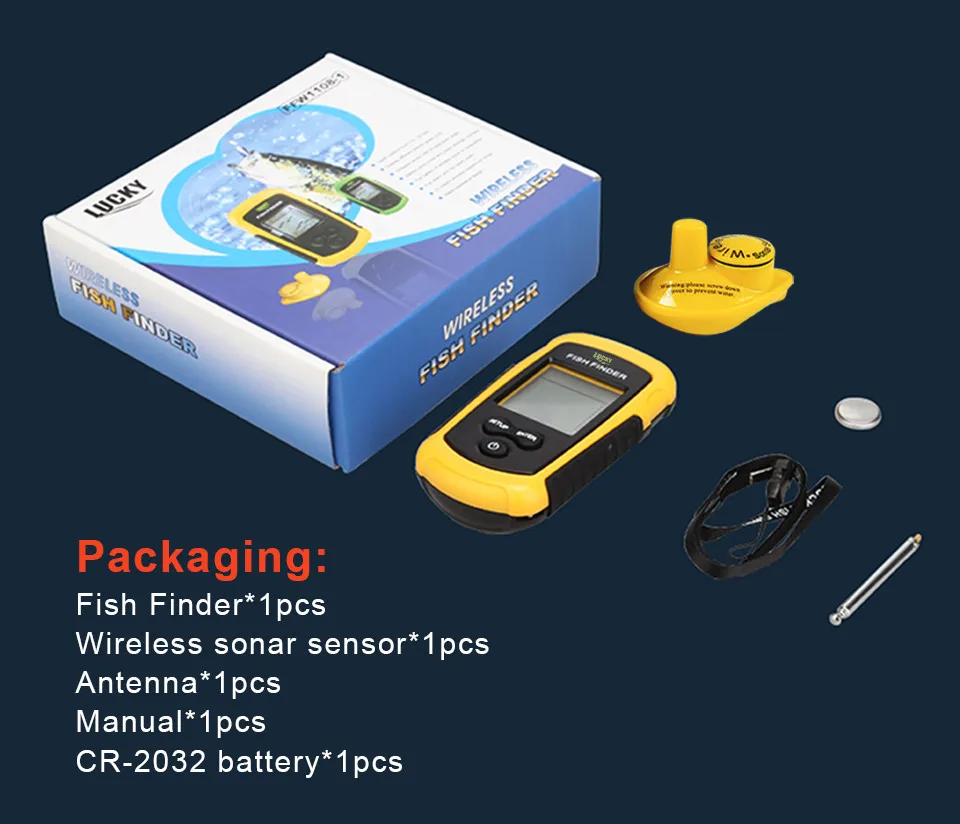 Portable Wireless Fish Finder Echo-Sounder Fishing Depth Sounder ,ice fishing finder Wireless Fishing Tackle Finder
Portable Wireless Fish Finder Echo-Sounder Fishing Depth Sounder ,ice fishing finder Wireless Fishing Tackle Finder