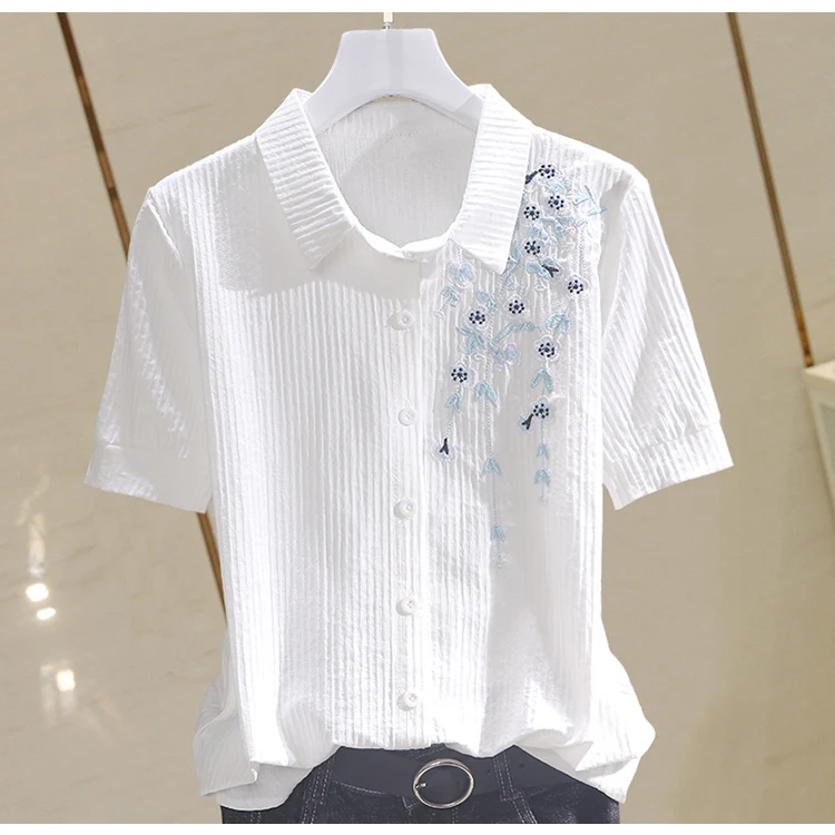 Женские блузки 2020 летние рубашки, повседневные рубашки с коротким рукавом, рубашки с отложным воротником, офисные женские топы, хлопковая б...
Женские блузки 2020 летние рубашки, повседневные рубашки с коротким рукавом, рубашки с отложным воротником, офисные женские топы, хлопковая б...