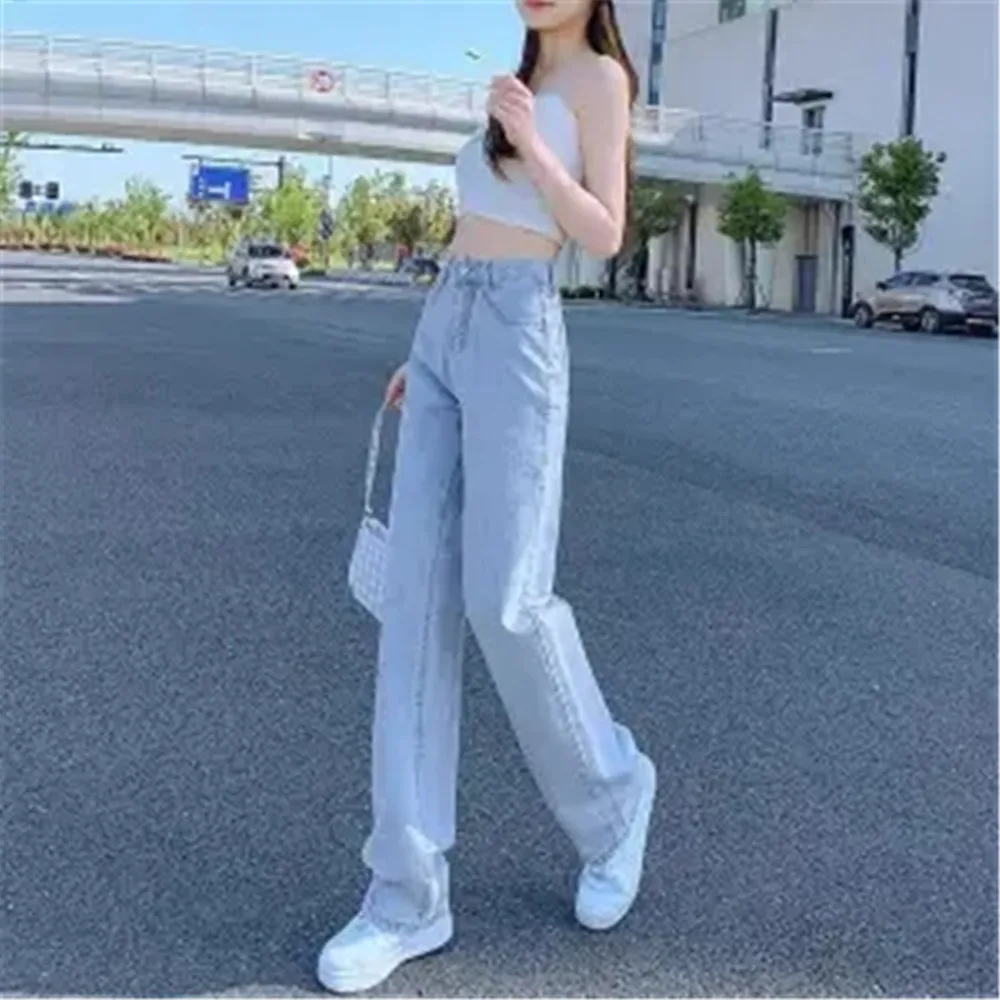 WomanJeansHighWaistWideLegDenimClothingBlueJeansVintageQualityFashionStraightPants2021ThinSoftLongTrousers
WomanJeansHighWaistWideLegDenimClothingBlueJeansVintageQualityFashionStraightPants2021ThinSoftLongTrousers