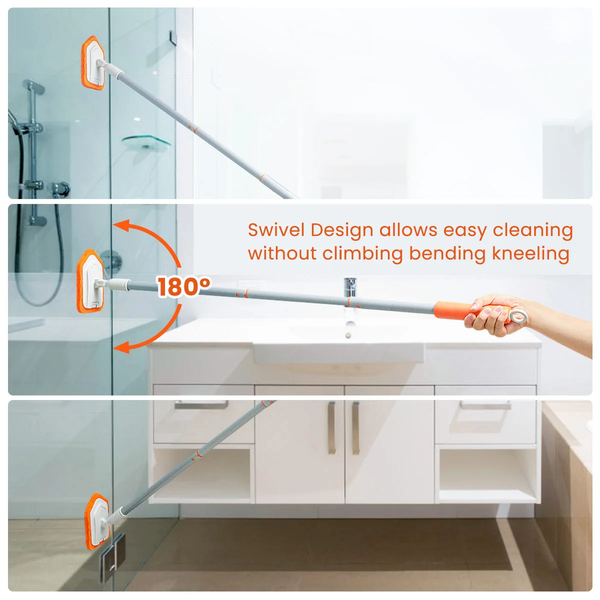 Cleaning Brush Set Bathroom Bathtub Telescopic Long Handle Clean Brush Sponge Spin Scrubber Brush For Toilet Shower Tub Tile
Cleaning Brush Set Bathroom Bathtub Telescopic Long Handle Clean Brush Sponge Spin Scrubber Brush For Toilet Shower Tub Tile