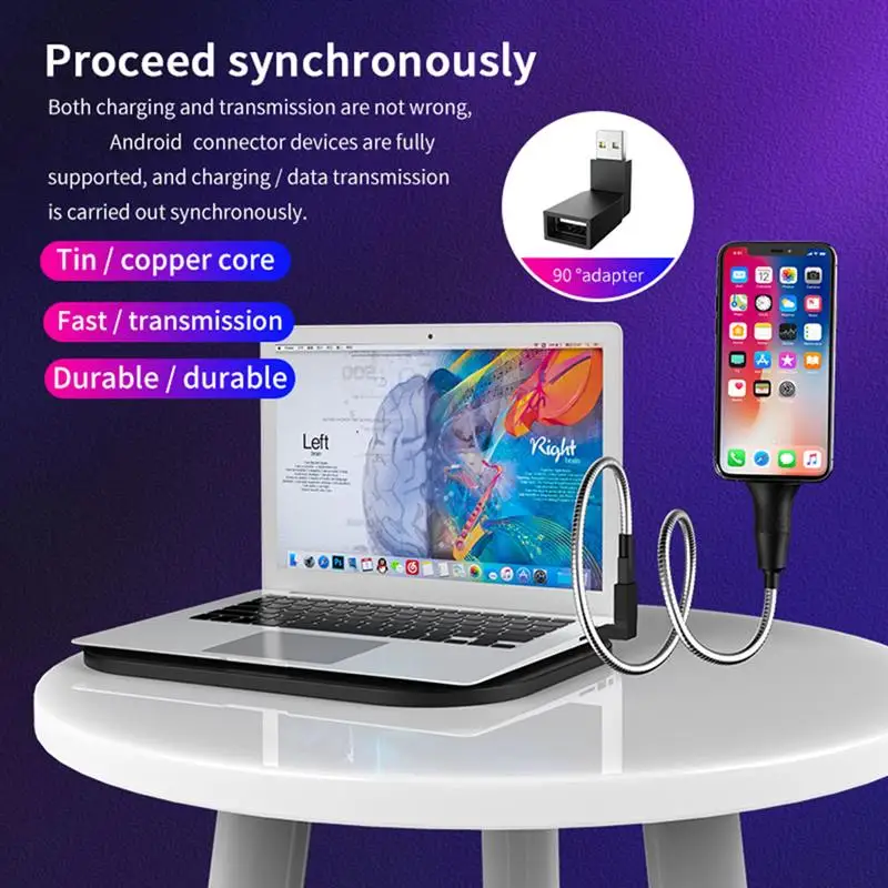 3 in 1 USB Charging Cable Flexible Metal Hose Phone Holder Charger Fast Charging Stand Data Cable Adapter Data Sync Cord for Car
3 in 1 USB Charging Cable Flexible Metal Hose Phone Holder Charger Fast Charging Stand Data Cable Adapter Data Sync Cord for Car