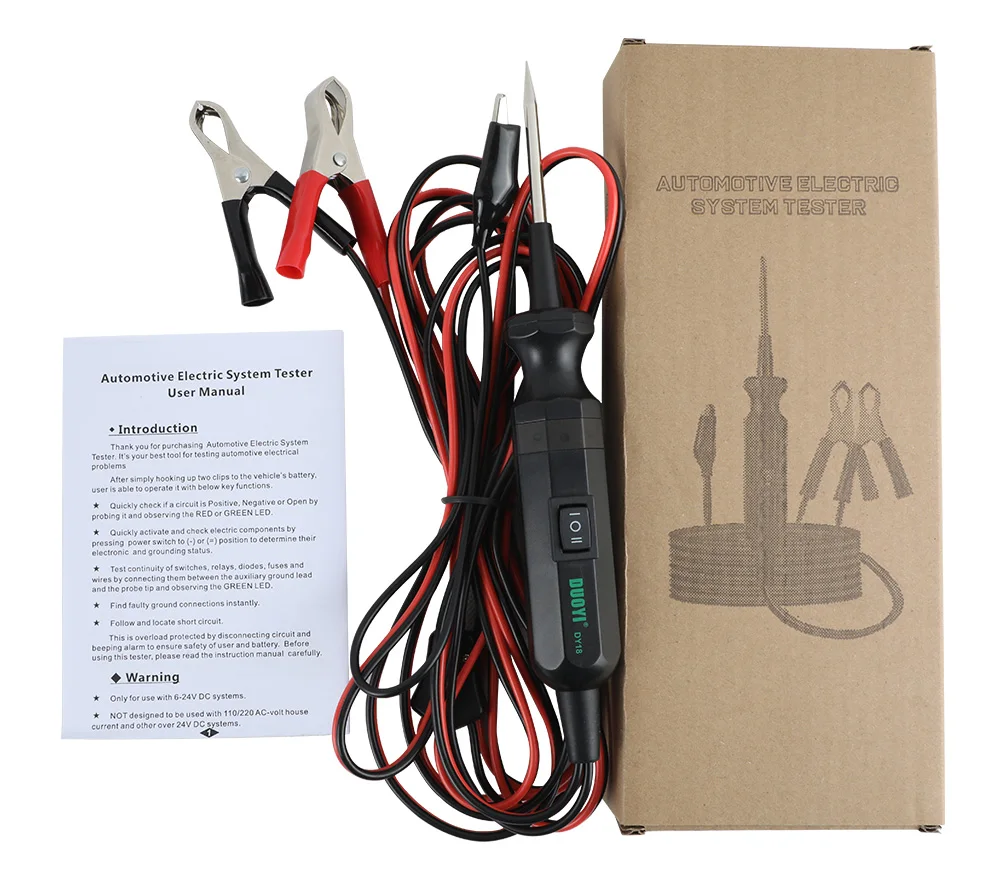 

DY18 Automotive Circuit Tester Probe Diagnostic Tool 12V 24V Current and Voltage Integrated Power Scanner