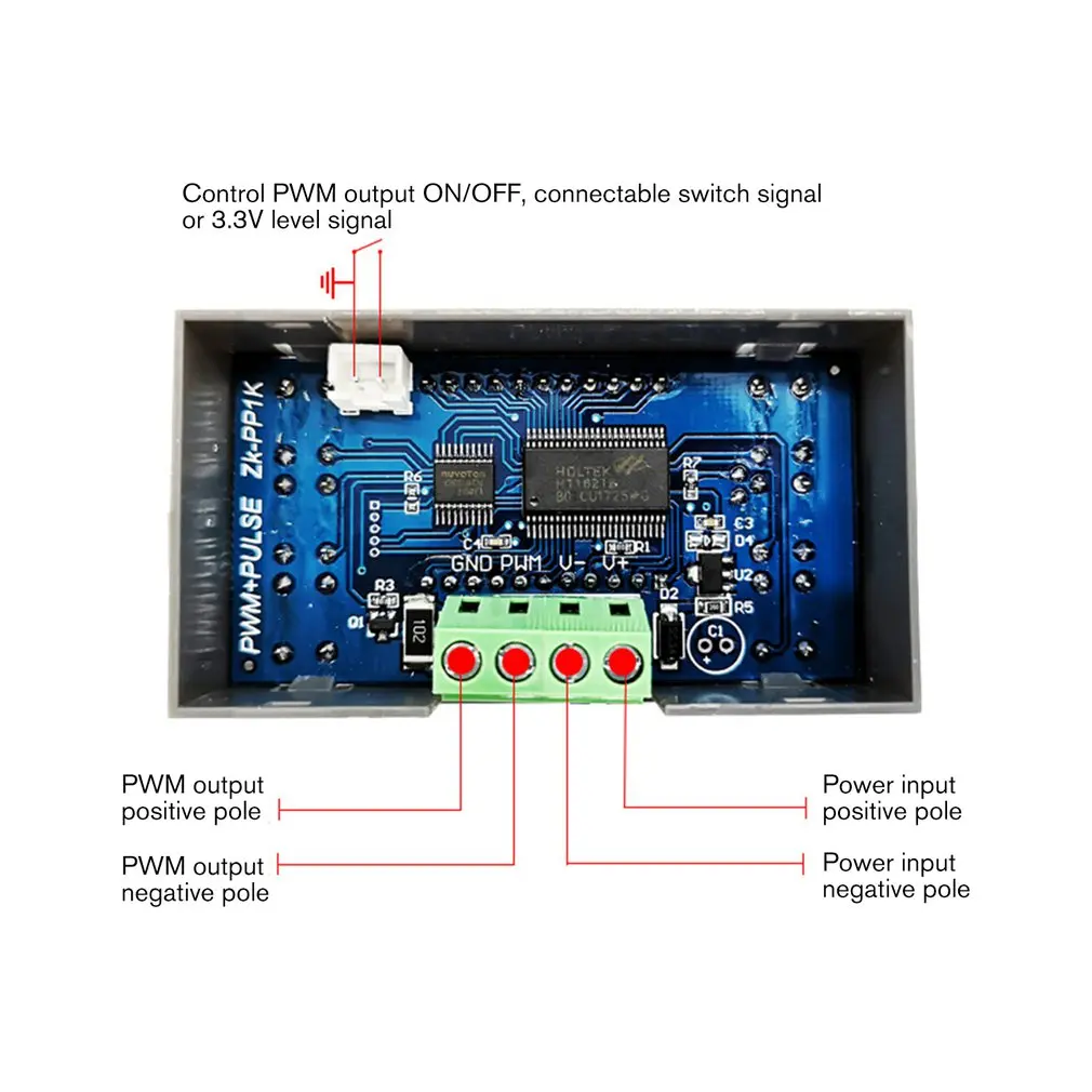 ZK-PP1K PWM Pulse Frequency Duty Cycle Adjustable Module Square Wave Rectangular Wave Signal Function Generator
ZK-PP1K PWM Pulse Frequency Duty Cycle Adjustable Module Square Wave Rectangular Wave Signal Function Generator
