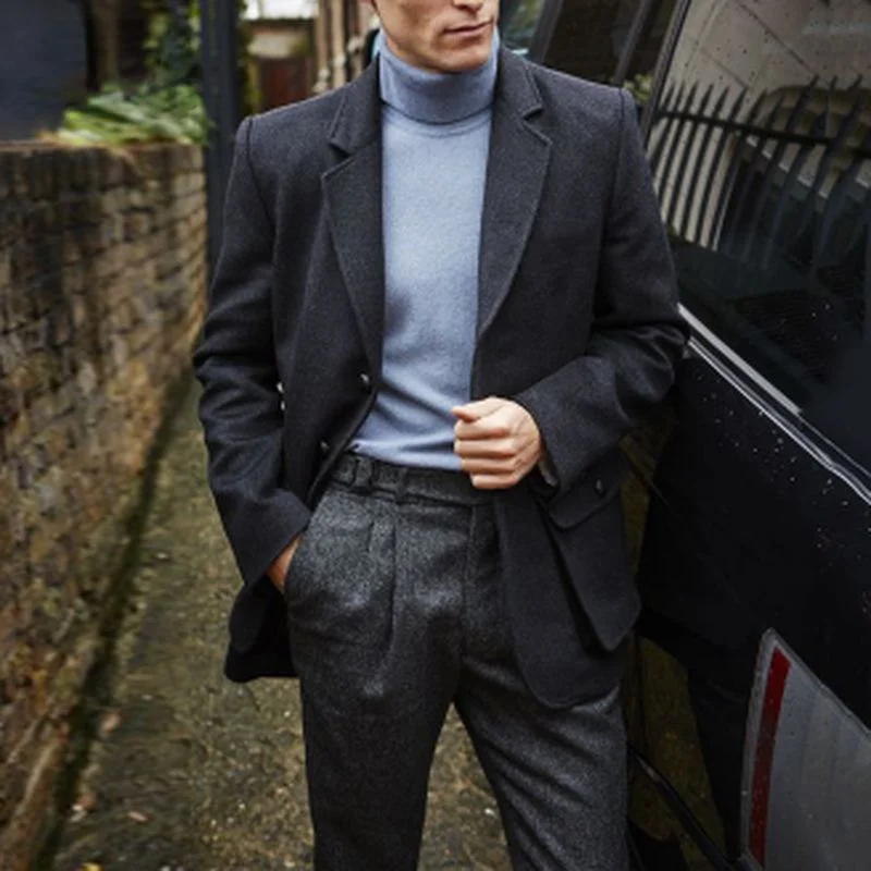 New Fashion Woolen Coats for Men Fashion Single Breasted Turn-down Collar Casual Slim Overcoat Men
New Fashion Woolen Coats for Men Fashion Single Breasted Turn-down Collar Casual Slim Overcoat Men