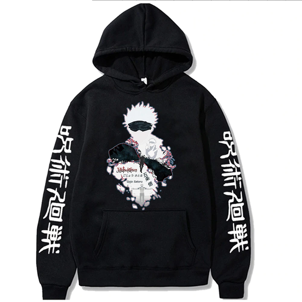 Jujutsu Kaisen Hoodies Pullover Hooded Streetswear Sweatshirt anime funly Gojo Satoru Men Women Unisex top 90s
Jujutsu Kaisen Hoodies Pullover Hooded Streetswear Sweatshirt anime funly Gojo Satoru Men Women Unisex top 90s