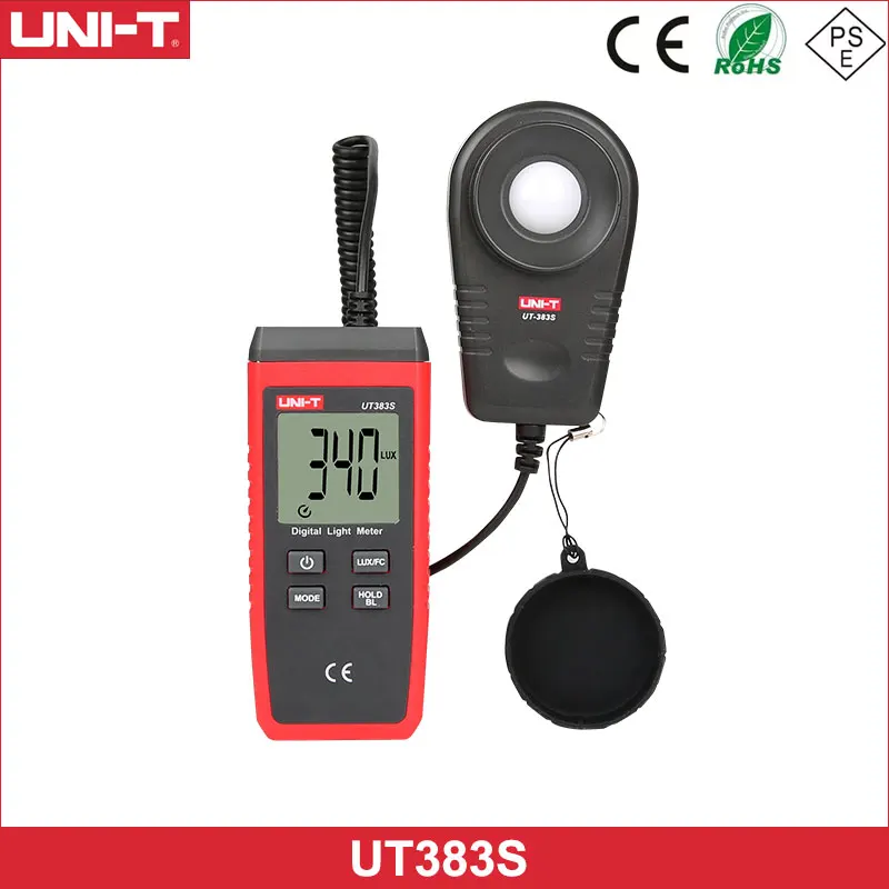 UNI-T UT383S Luxmeter Digital Light Meter Handheld 199900 Lux FC Meter Luminometer Photometer 3 Range Llluminometer LCD Display
UNI-T UT383S Luxmeter Digital Light Meter Handheld 199900 Lux FC Meter Luminometer Photometer 3 Range Llluminometer LCD Display