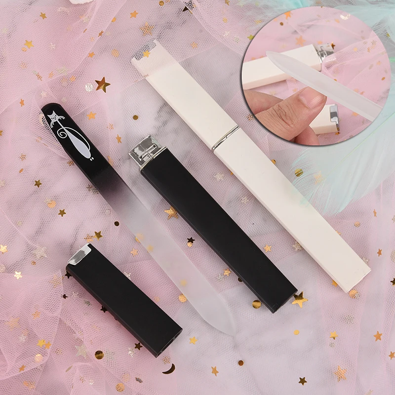 2pcs/set Black & White Plated Cat Pattern Nail Files Crystal Glass Nail File With Faux Plastic Hard Case Nail Tools
2pcs/set Black & White Plated Cat Pattern Nail Files Crystal Glass Nail File With Faux Plastic Hard Case Nail Tools