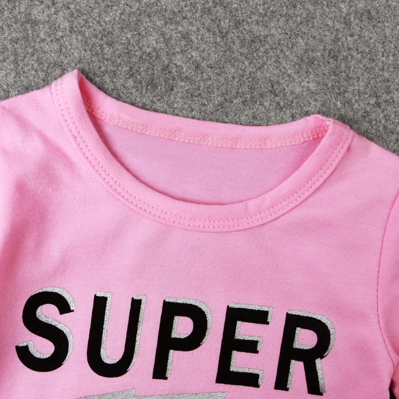2Piece/Newborn Summer Outfit Baby Girl Clothes Set Fashion Letter Short Sleeve T-shirt+Black Hole Pants Infant Clothing BC1559-1
2Piece/Newborn Summer Outfit Baby Girl Clothes Set Fashion Letter Short Sleeve T-shirt+Black Hole Pants Infant Clothing BC1559-1
