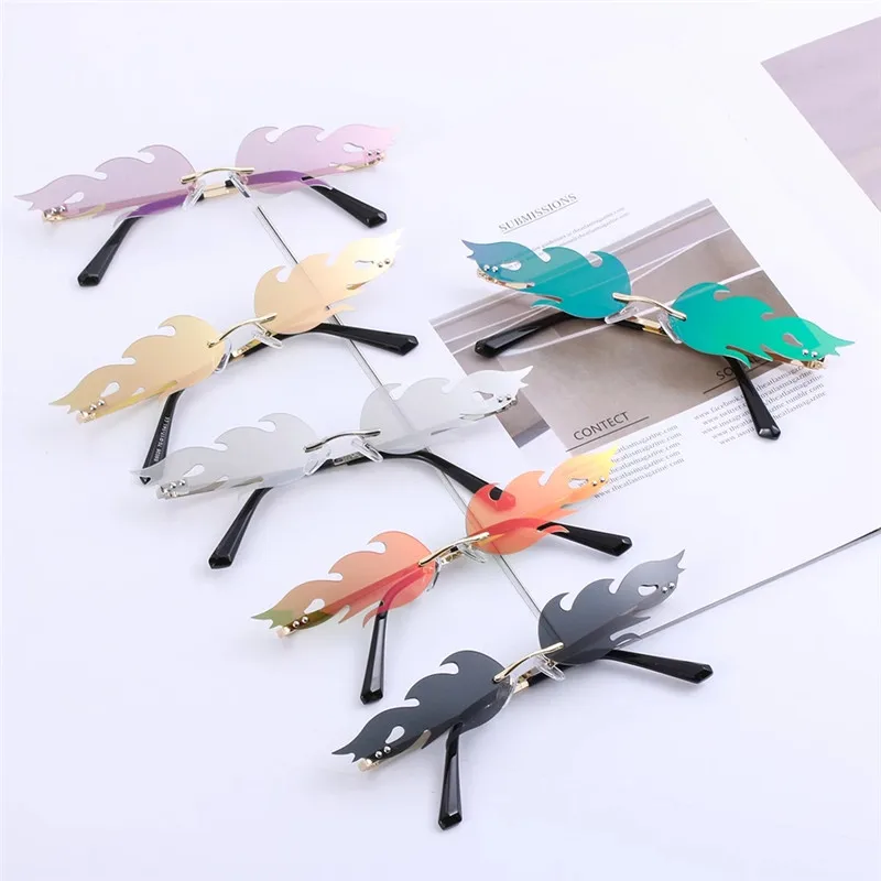 Zilead New Fashion UV 400 Flame Sunglasses Rimless Sunglasses Glasses Trend Sunglasses Colorful Outdoor Sunglasses For Ladies
Zilead New Fashion UV 400 Flame Sunglasses Rimless Sunglasses Glasses Trend Sunglasses Colorful Outdoor Sunglasses For Ladies