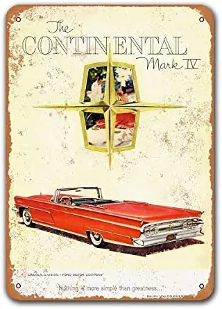 Office Wall Decor Dorm Restaurant Home 1959 Lincoln Continental Mark IV Old Car Tin Sign Vintage Meta Man Cave Pub 8x12 inches
Office Wall Decor Dorm Restaurant Home 1959 Lincoln Continental Mark IV Old Car Tin Sign Vintage Meta Man Cave Pub 8x12 inches