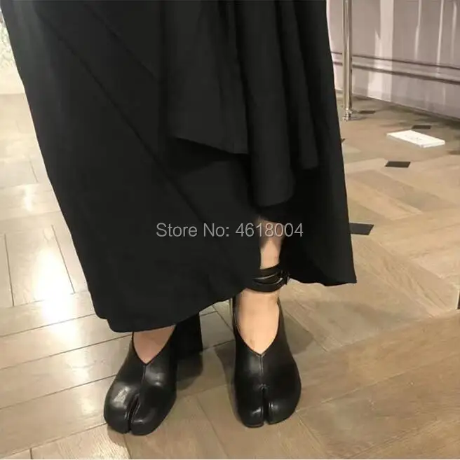 Туфли KALMALL Zapatos Mujer Tabi лоферы с разрезом и свиным носком винтажные вечерние