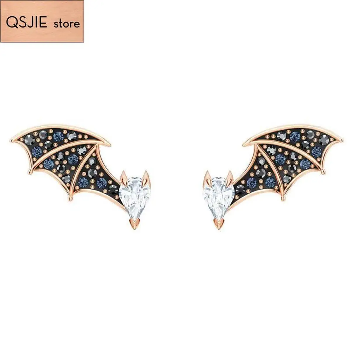 QSJIE High-quality SWA. New Bat Wing Retro Wind Crystal Bat Ear Nail Charming fashion jewelry
QSJIE High-quality SWA. New Bat Wing Retro Wind Crystal Bat Ear Nail Charming fashion jewelry