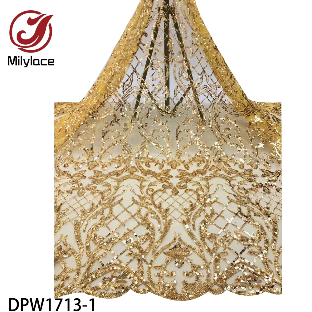 Latest French Lace Fabric African Tulle Lace Fabric with Sequins 5 Yard Per Lot Net Lace Fabric for Wedding Dress DPW1713
Latest French Lace Fabric African Tulle Lace Fabric with Sequins 5 Yard Per Lot Net Lace Fabric for Wedding Dress DPW1713