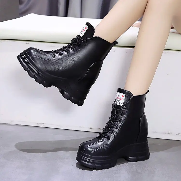 Women Lace Up Female flats Platform Trainers Height Increaseing Wedge Shoes Girl High top Casual Sneakers Shoes A61-49 HF
Women Lace Up Female flats Platform Trainers Height Increaseing Wedge Shoes Girl High top Casual Sneakers Shoes A61-49 HF