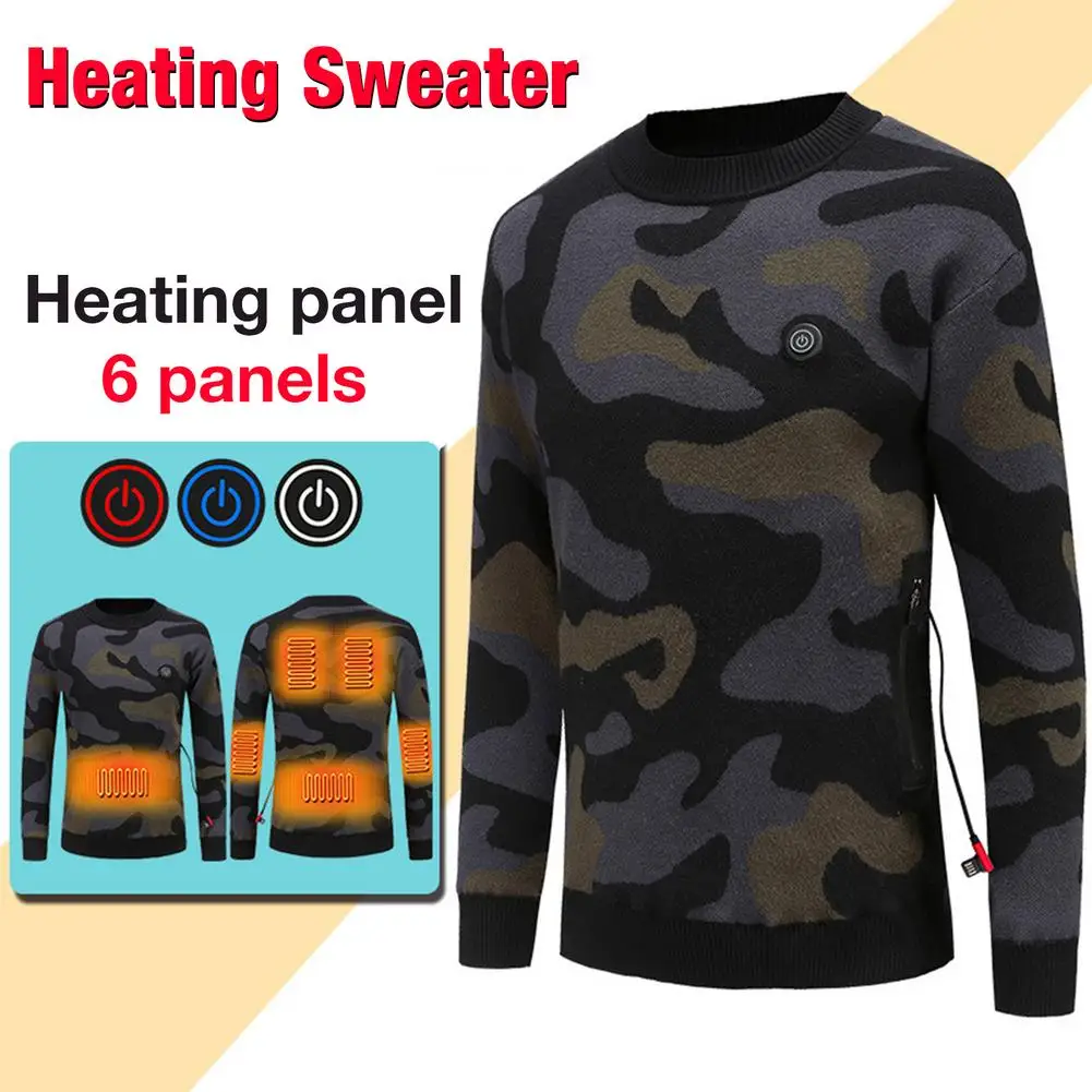 Winter Electric Heating Vest USB Heating Sweater Heated Warm Clothing Knit Long-sleeved Sweaters Outdoor Electric Heat Jacket
Winter Electric Heating Vest USB Heating Sweater Heated Warm Clothing Knit Long-sleeved Sweaters Outdoor Electric Heat Jacket