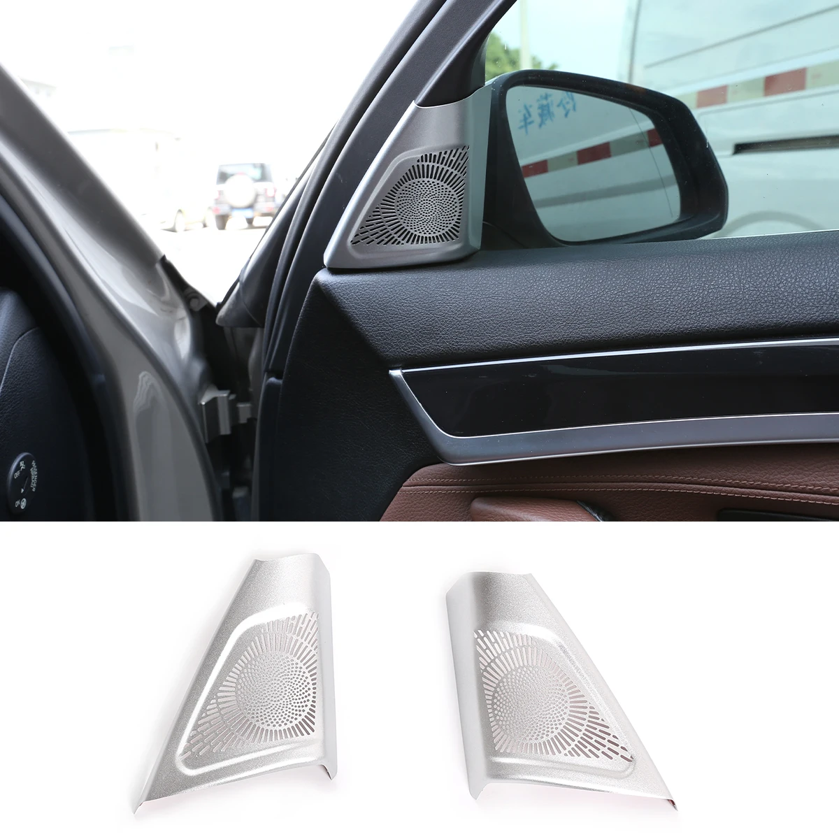 For 2011-2017 BMW 5 Series F07 F10 F11 stainless steel door tweeter mesh cover sticker interior accessories
For 2011-2017 BMW 5 Series F07 F10 F11 stainless steel door tweeter mesh cover sticker interior accessories