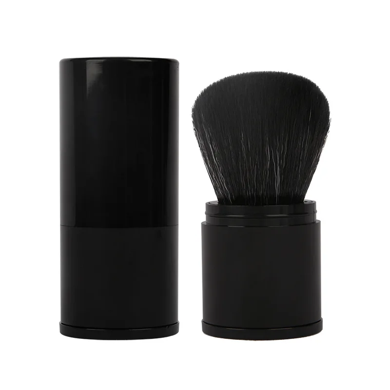 

2021Hot Retractable Kabuki Makeup Brush Large Powder Blush Brush With Lid Foundation Brush Soft Bristles Portable Beauty Tools