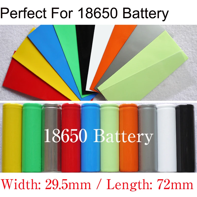 10/50pcs 18650 Lipo Battery Pack PVC Heat Shrink Tube Width 29.5mm x 72mm Length Insulated Film Sleeve Wire Cable Protect Sheath 
10/50pcs 18650 Lipo Battery Pack PVC Heat Shrink Tube Width 29.5mm x 72mm Length Insulated Film Sleeve Wire Cable Protect Sheath