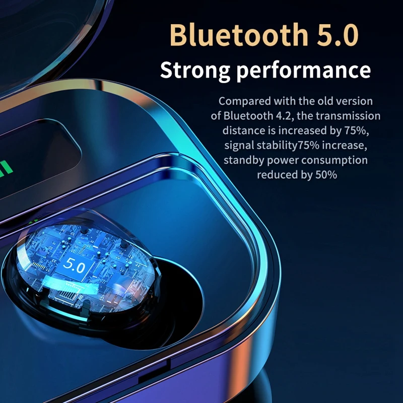 Wireless Headphones Earphones Bluetooth 5.0 TWS Stereo Earbuds Bass Headset with 1500 MAh Charging Case
Wireless Headphones Earphones Bluetooth 5.0 TWS Stereo Earbuds Bass Headset with 1500 MAh Charging Case