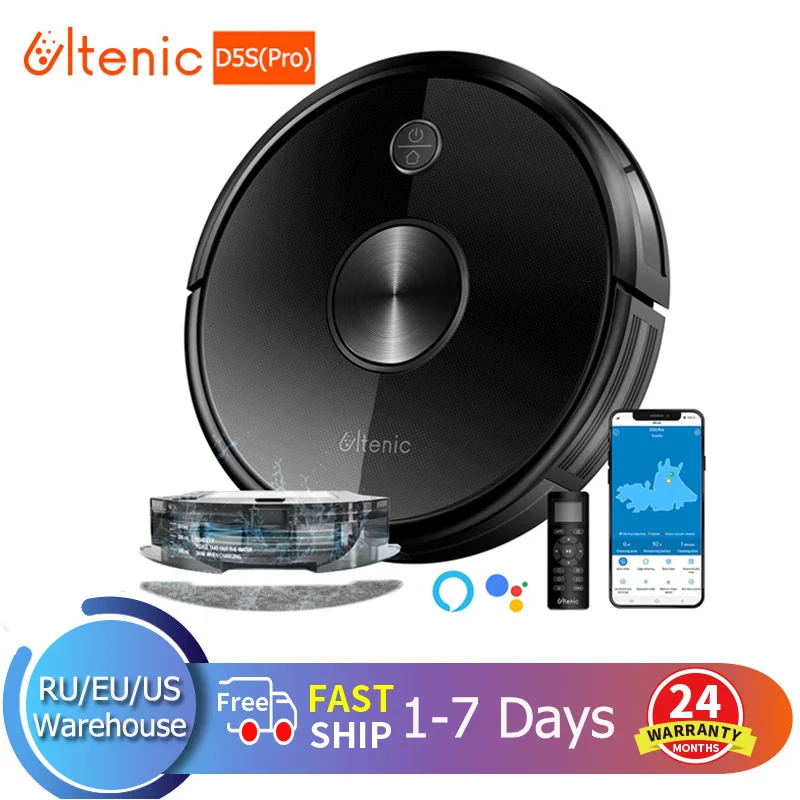 Ultenic D5S (Pro) Robot Vacuum Cleaner 3000PA Auto-charge Smart Home Appliance Sweep & Wet Mopping for Floor&Carpet Run 120mins
Ultenic D5S (Pro) Robot Vacuum Cleaner 3000PA Auto-charge Smart Home Appliance Sweep & Wet Mopping for Floor&Carpet Run 120mins