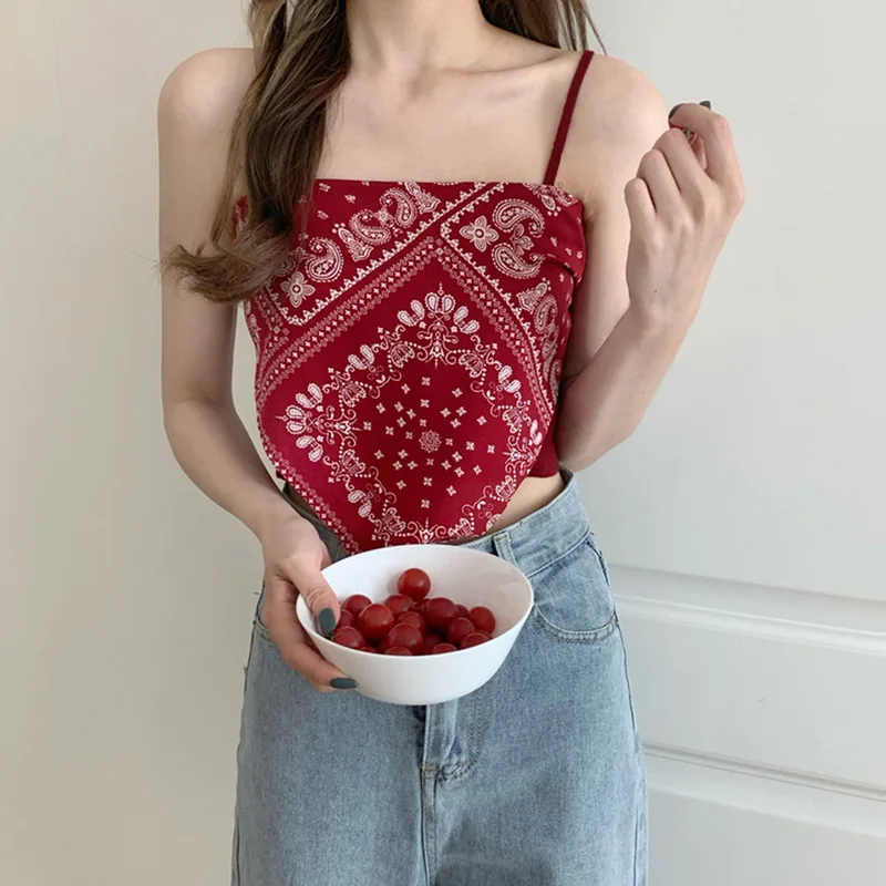 Oeak Women Camisole Tops Cotton Crop Top Fashion Print Mini Tank Top Women Camisoles Sleeveless Vest Vintage Crop Top 2021
Oeak Women Camisole Tops Cotton Crop Top Fashion Print Mini Tank Top Women Camisoles Sleeveless Vest Vintage Crop Top 2021
