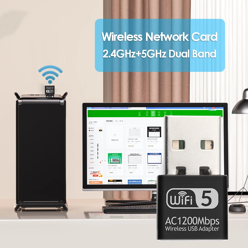 USB WiFi адаптер Беспроводной сетевая карта бытовой WD-4609AC 1200 Мбит/с 2,4 г 5G компьютер Безопасность Запчасти для Windows XP
USB WiFi адаптер Беспроводной сетевая карта бытовой WD-4609AC 1200 Мбит/с 2,4 г 5G компьютер Безопасность Запчасти для Windows XP