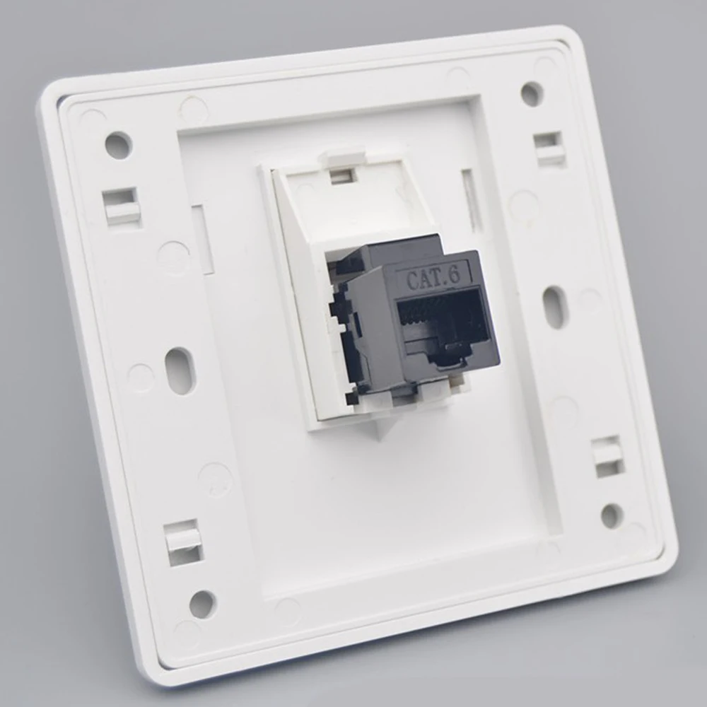 Female To Female CAT6 RJ45 LAN Faceplate 86x86mm Internet Straight Plug Outlet Gigabit Dual-Pass Network Wall Plug LAN x 1/2
Female To Female CAT6 RJ45 LAN Faceplate 86x86mm Internet Straight Plug Outlet Gigabit Dual-Pass Network Wall Plug LAN x 1/2