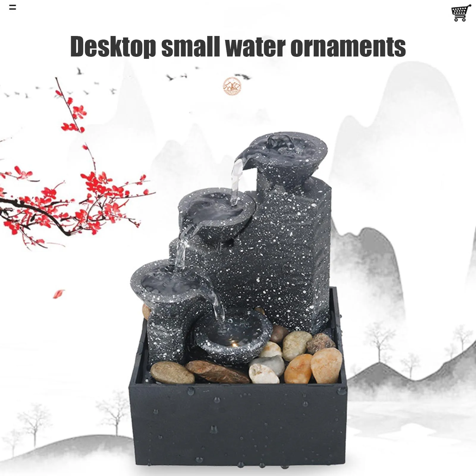 4 Level Indoor Fountain Waterfall Stylish Desktop Fountain With LED Lights For Home Office Bedroom To Relax Meditation
4 Level Indoor Fountain Waterfall Stylish Desktop Fountain With LED Lights For Home Office Bedroom To Relax Meditation