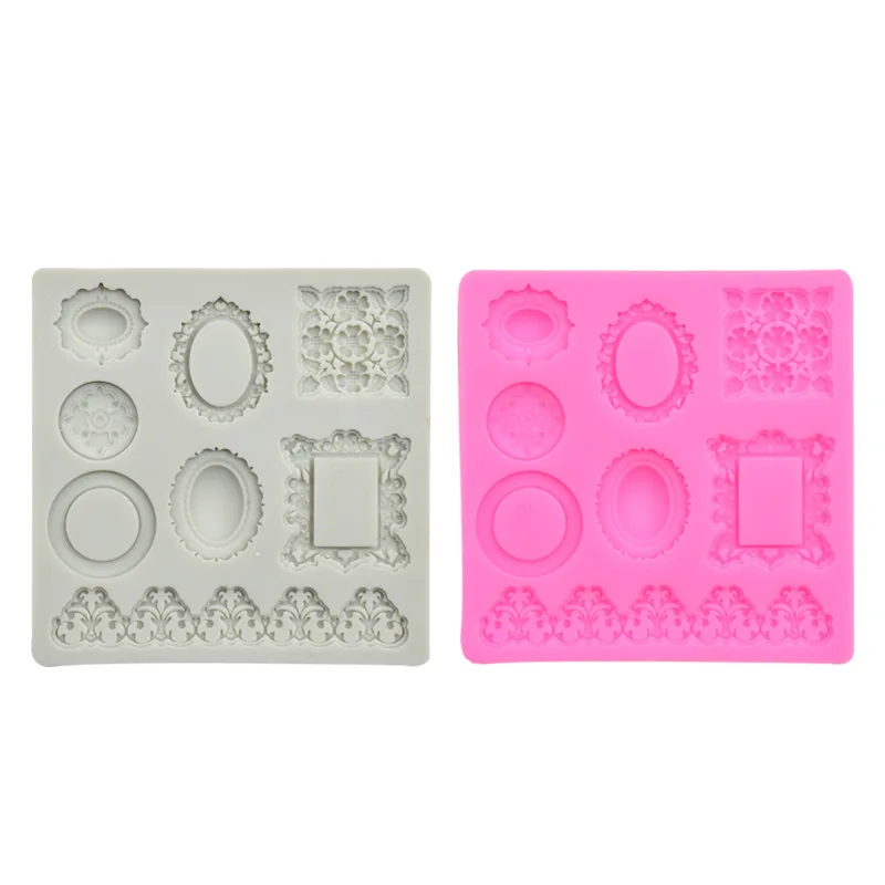 Mould Pearl Frame Mold Vintage Frames Lace Trim Chocolate Silicone Sugarcraft Baking Cake Fondant
Mould Pearl Frame Mold Vintage Frames Lace Trim Chocolate Silicone Sugarcraft Baking Cake Fondant