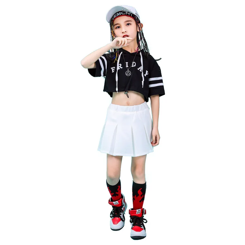 Children Hip Hop Clothing Hoodie Sweatshirt Top Crop White Mini Skirt for Girls Jazz Dance Costume Ballroom Dancing Clothes Wear
Children Hip Hop Clothing Hoodie Sweatshirt Top Crop White Mini Skirt for Girls Jazz Dance Costume Ballroom Dancing Clothes Wear