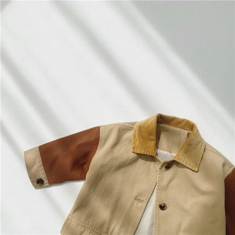 Spring Autumn Baby Boys Girls Patchwork Long Sleeve Coat Children Clothing Baby Boy Girl Jacket Windbreaker Kids Coat 
Spring Autumn Baby Boys Girls Patchwork Long Sleeve Coat Children Clothing Baby Boy Girl Jacket Windbreaker Kids Coat