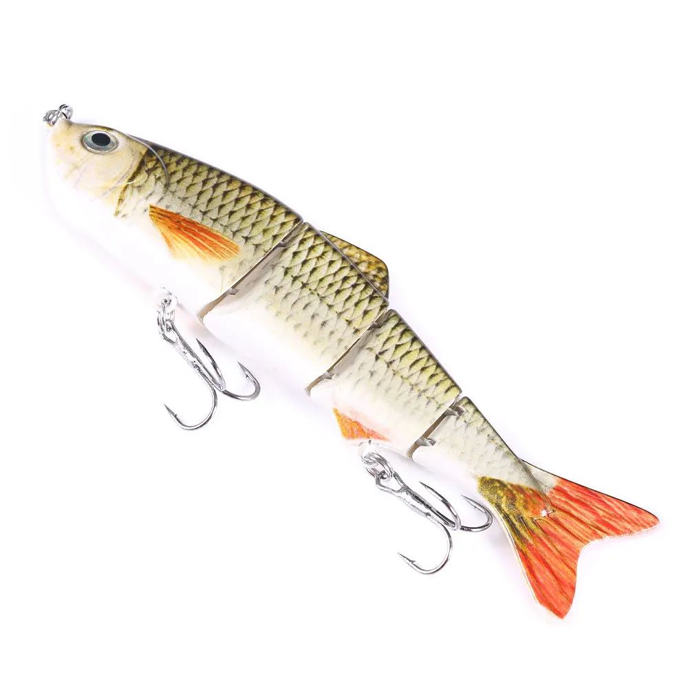 Luya knotty fish 4 segments bait 12CM/16.6g bionic hard fish blood tank hook sea fishing bait multiple colors
Luya knotty fish 4 segments bait 12CM/16.6g bionic hard fish blood tank hook sea fishing bait multiple colors
