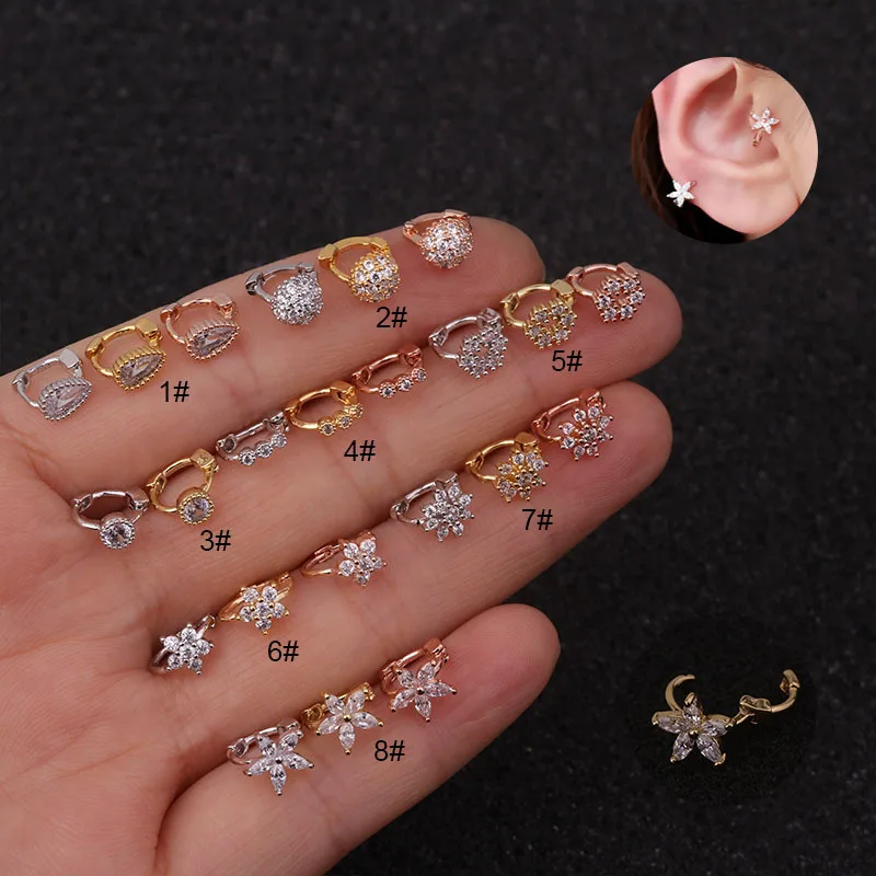 Chissen 1Pc New Helix Piercing Earrings Tiny Cz Small Hoop Tragus Cartilage Earring Rook Daith Helix Body Jewelry Nose Ring
Chissen 1Pc New Helix Piercing Earrings Tiny Cz Small Hoop Tragus Cartilage Earring Rook Daith Helix Body Jewelry Nose Ring