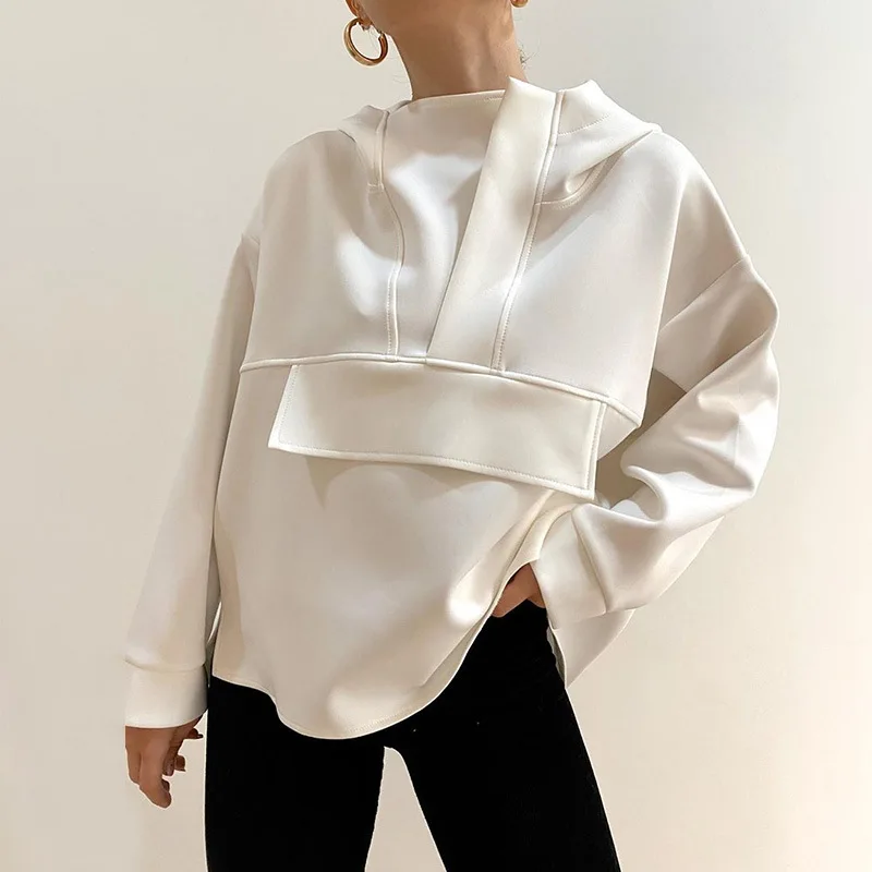 Fashion Hoodies for Women O-Neck Asymmetric Hem Solid Casual Loose Streetwear Hooded Pullover Tops Long Sleeve Women's Wear
Fashion Hoodies for Women O-Neck Asymmetric Hem Solid Casual Loose Streetwear Hooded Pullover Tops Long Sleeve Women's Wear