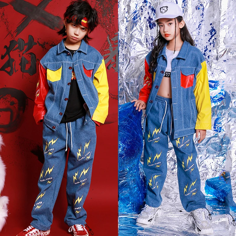 Костюм для танцев в стиле хип-хоп для студентов, красная и желтая джинсовая куртка, брюки свободного кроя, уличная одежда для девушек, одежда для джазовых танцев, школьная сценическая одежда
Костюм для танцев в стиле хип-хоп для студентов, красная и желтая джинсовая куртка, брюки свободного кроя, уличная одежда для девушек, одежда для джазовых танцев, школьная сценическая одежда