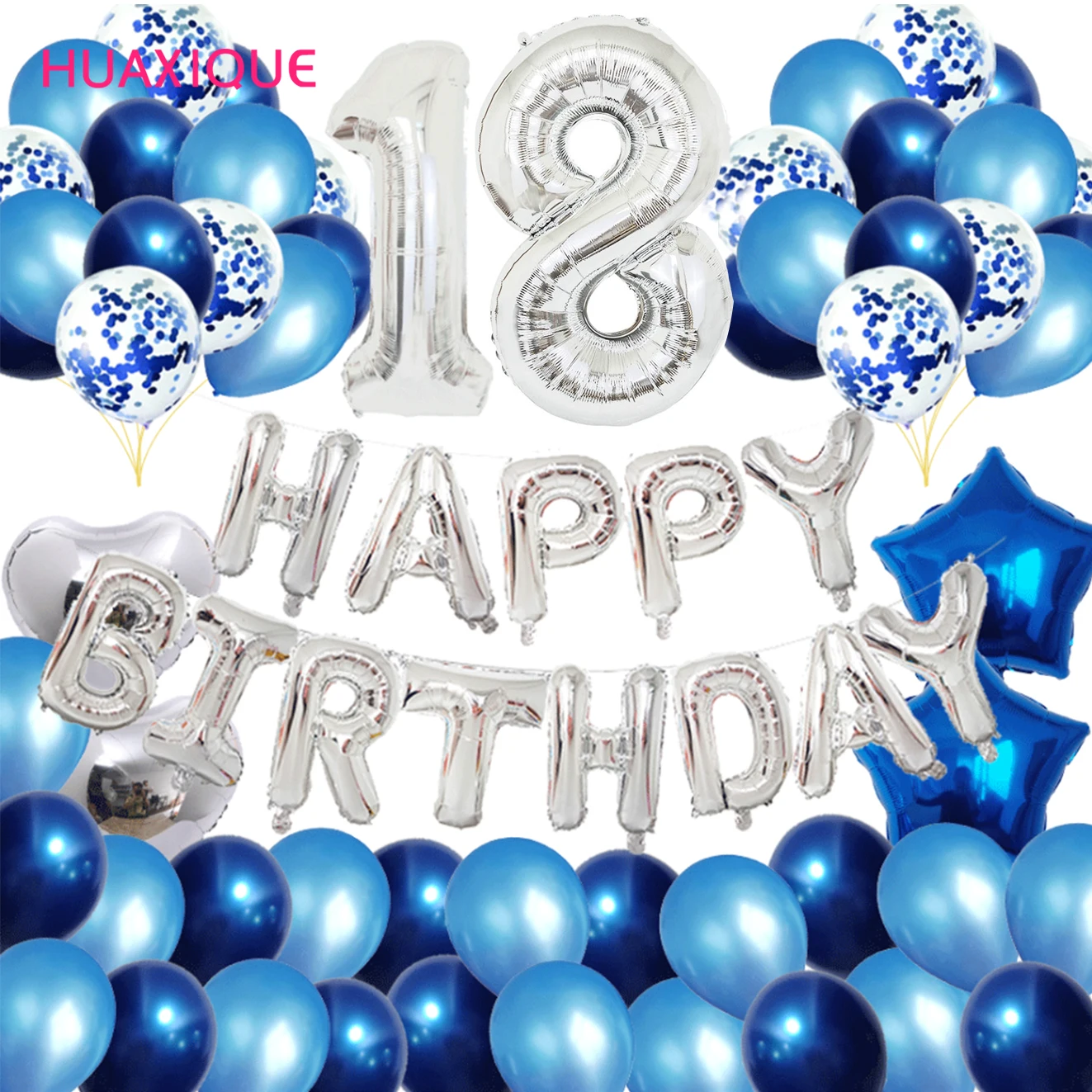 Blue Latex Balloons Set Party with Confetti Happy birthday Letter Number Balloons Happy Birthday Pastel Colour Balloons Wedding
Blue Latex Balloons Set Party with Confetti Happy birthday Letter Number Balloons Happy Birthday Pastel Colour Balloons Wedding
