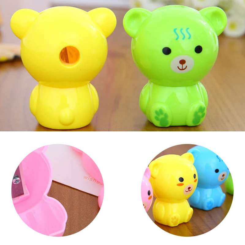 1Pcs Office School Supplies Cute Bear Pencil Sharpener Stationary Sharpener Bear Shape Stationery Student Suoolies Hot 
1Pcs Office School Supplies Cute Bear Pencil Sharpener Stationary Sharpener Bear Shape Stationery Student Suoolies Hot