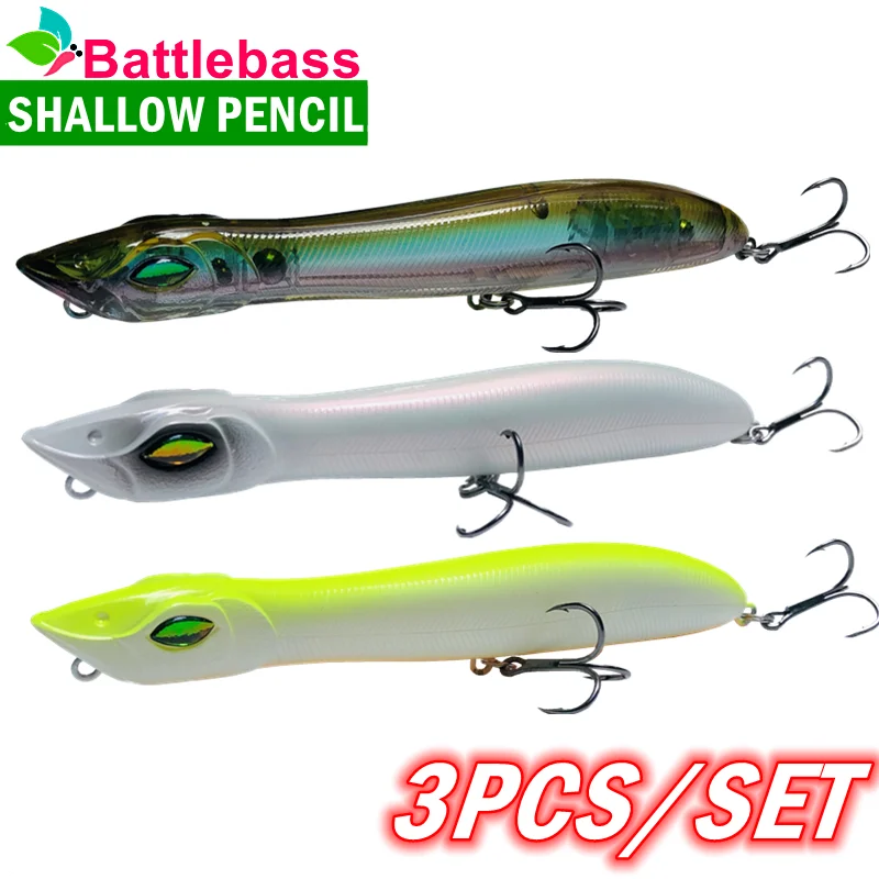 3PCS Fishing Hard Lure Floating Popper Fishing Wobblers 140mm 26g Topwater Artificial Bait For Seabass Pike Fishing Tackle
3PCS Fishing Hard Lure Floating Popper Fishing Wobblers 140mm 26g Topwater Artificial Bait For Seabass Pike Fishing Tackle
