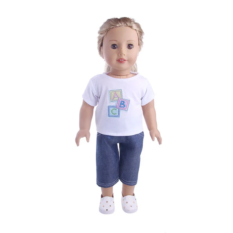 2021 Cute Baby Tops Jeans Suit Outfit Set Clothes for 18" American Girl BJD 43cm Reborn Baby Pajamas Doll Accessories
2021 Cute Baby Tops Jeans Suit Outfit Set Clothes for 18" American Girl BJD 43cm Reborn Baby Pajamas Doll Accessories