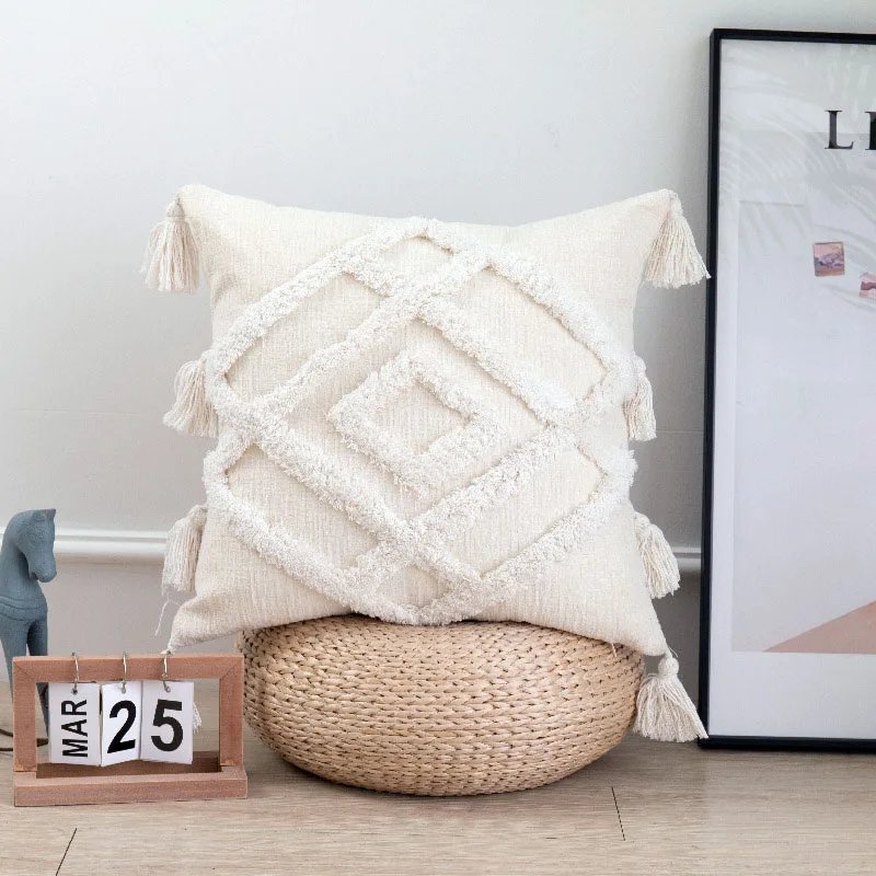 Tassels Cushion Cover 45X45CM Embroidery Pillow Cover Home Decor Living Room Sofa Pillow Case Pillow Shams Decorate
Tassels Cushion Cover 45X45CM Embroidery Pillow Cover Home Decor Living Room Sofa Pillow Case Pillow Shams Decorate