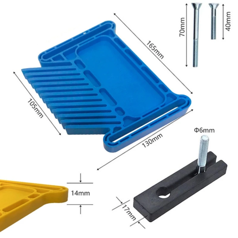 2-Piece Double Feather Positioning Plate Adjustable Woodworking Safety Device Fixed Cutting Tool
2-Piece Double Feather Positioning Plate Adjustable Woodworking Safety Device Fixed Cutting Tool