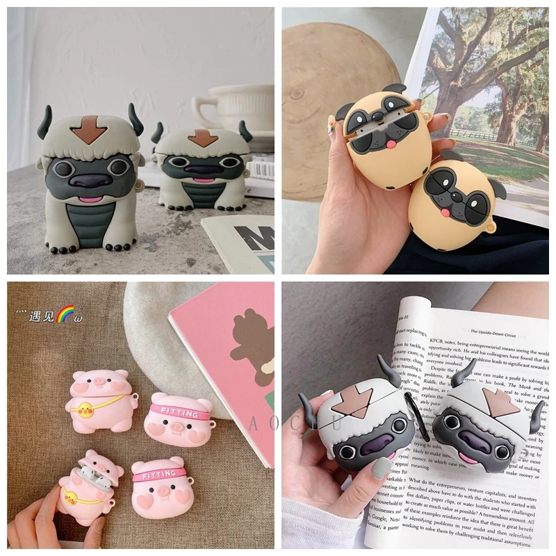 3D Cartoon Animal Silicone Earphone Cases is suitable for Apple AirPods 1 2 Pro Bluetooth wireless headphone box for airpod case
3D Cartoon Animal Silicone Earphone Cases is suitable for Apple AirPods 1 2 Pro Bluetooth wireless headphone box for airpod case