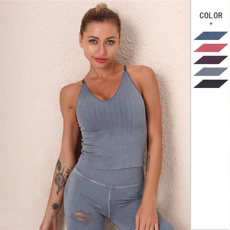 New Fabric Nylon Breathable Women Fitness Tops Bra Solid Color And Sexy Sports Wear Outdoor Exercise Clothes Women Tank Top
New Fabric Nylon Breathable Women Fitness Tops Bra Solid Color And Sexy Sports Wear Outdoor Exercise Clothes Women Tank Top
